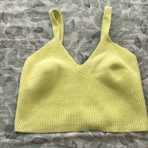 Cropped Knit Tank top